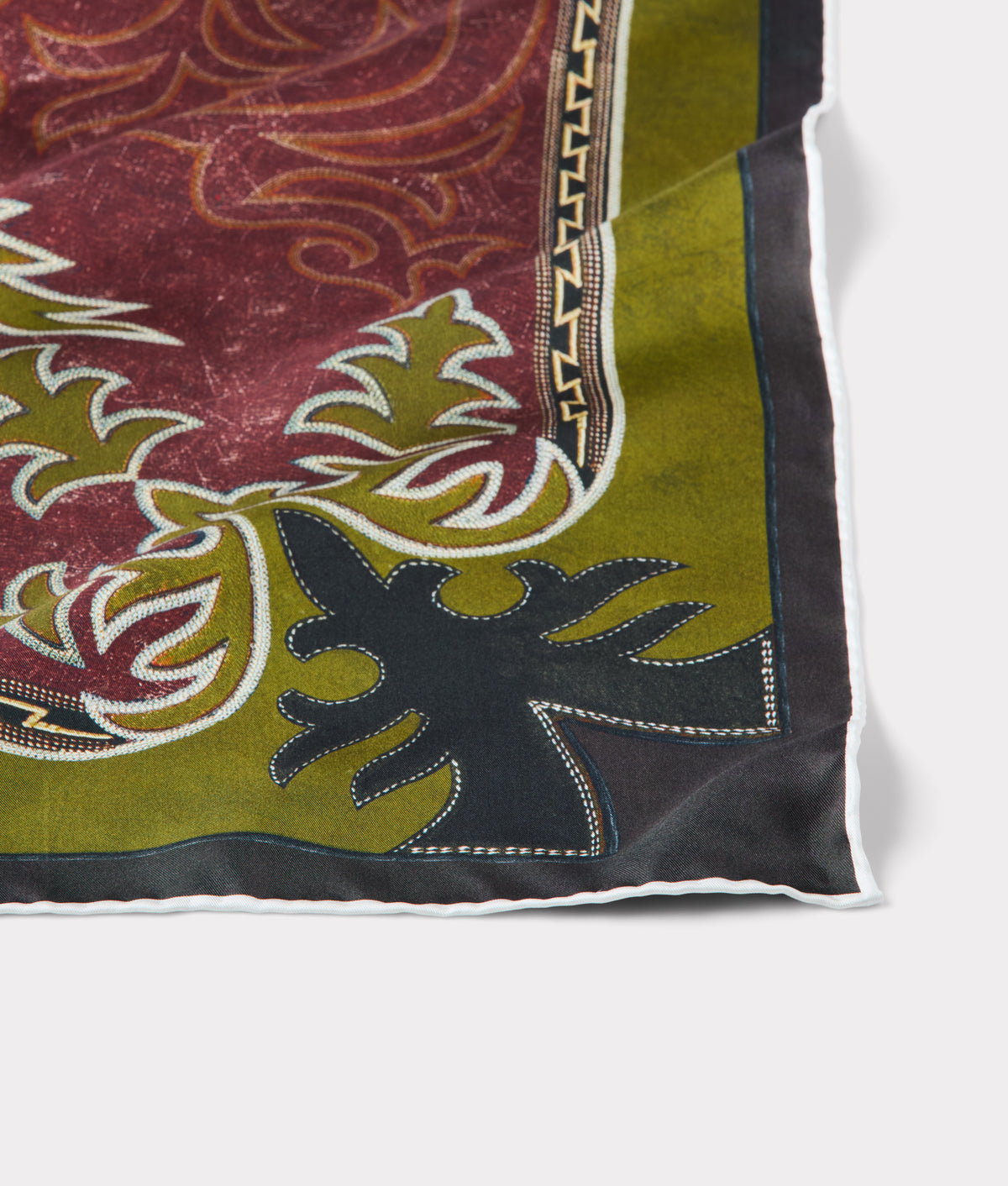 Saddle Scarf :: Brown/Green 4