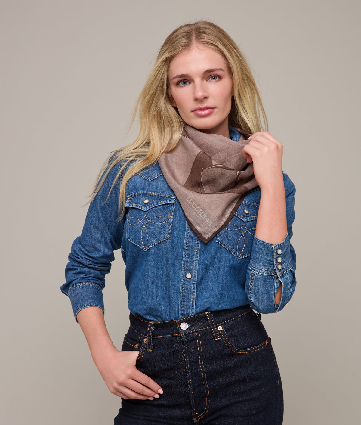 Nine-Gallon Hat Scarf :: Taupe 2