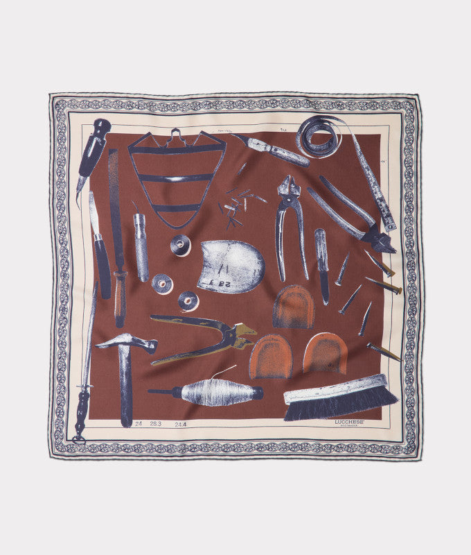 Tools Of The Trade Silk Scarf :: Brown product image