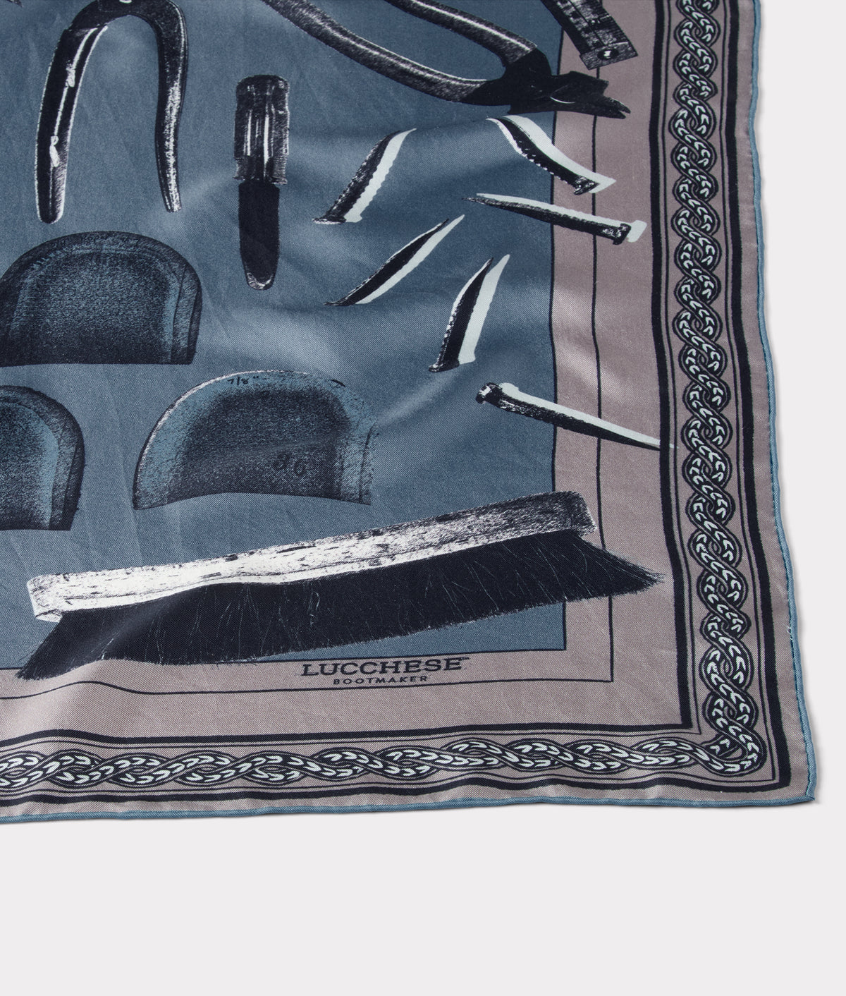 Tools Of The Trade Silk Scarf :: Periwinkle 3