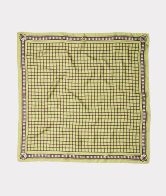 Mesa Grid Silk Scarf :: Olive