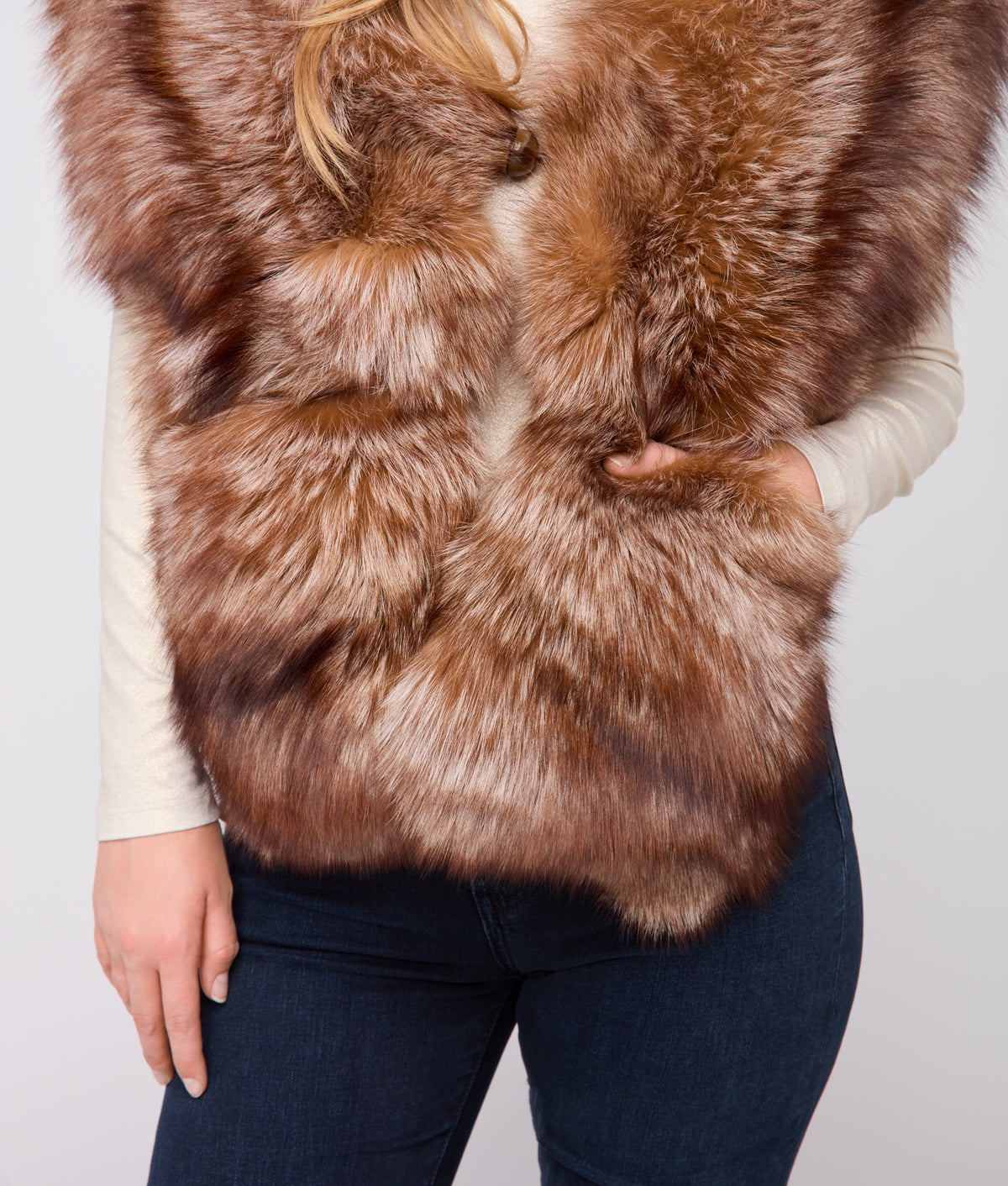 Pelliccia Handwarmer Scarf :: Brown 7