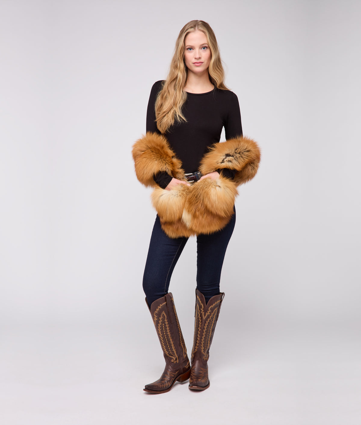 Pelliccia Handwarmer Scarf :: Red 5