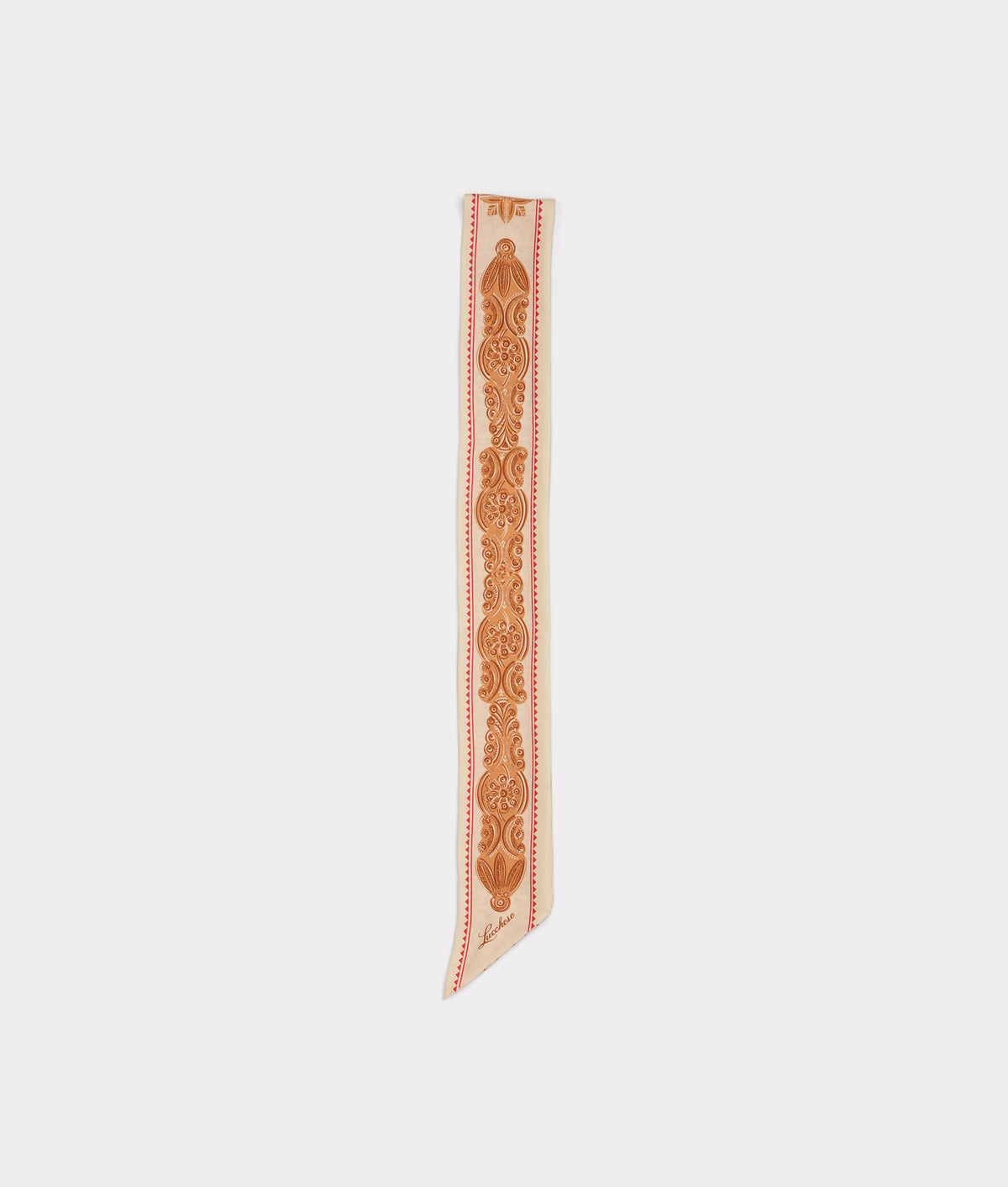 Scroll Silk Twilly :: Blush 1