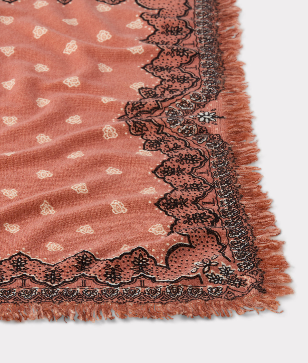 Cashmere Paisley Bandana :: Brown 4