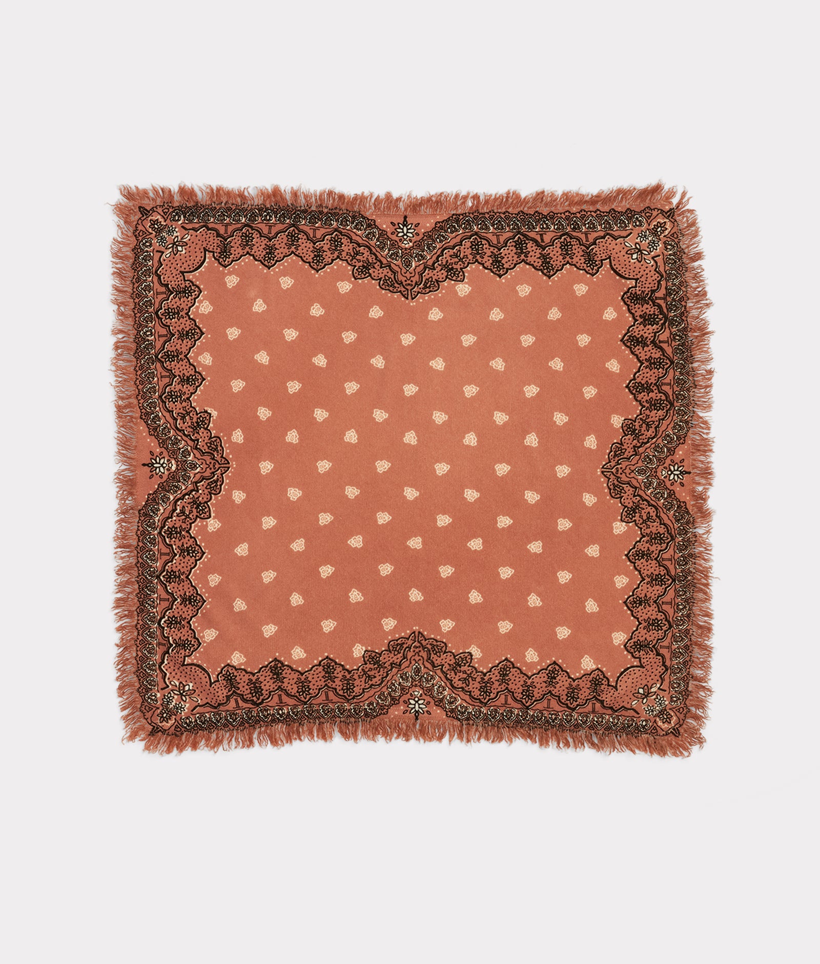 Cashmere Paisley Bandana :: Brown