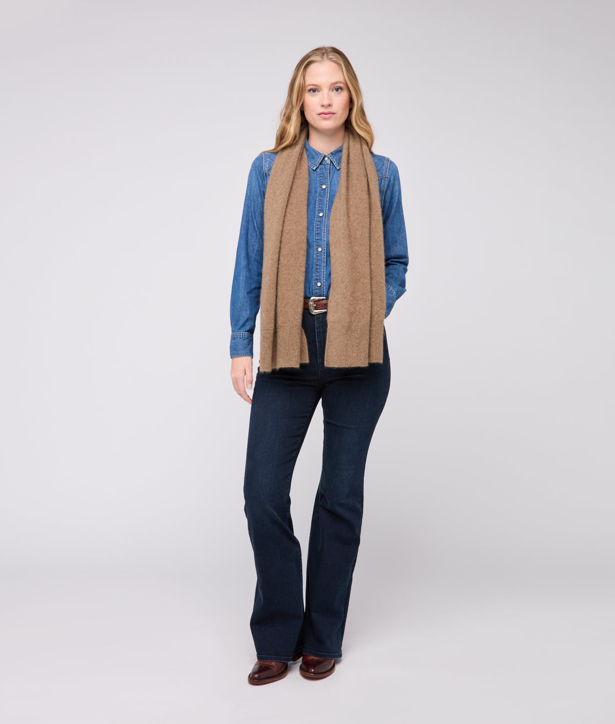 Park City Cashmere Scarf :: Tan 2