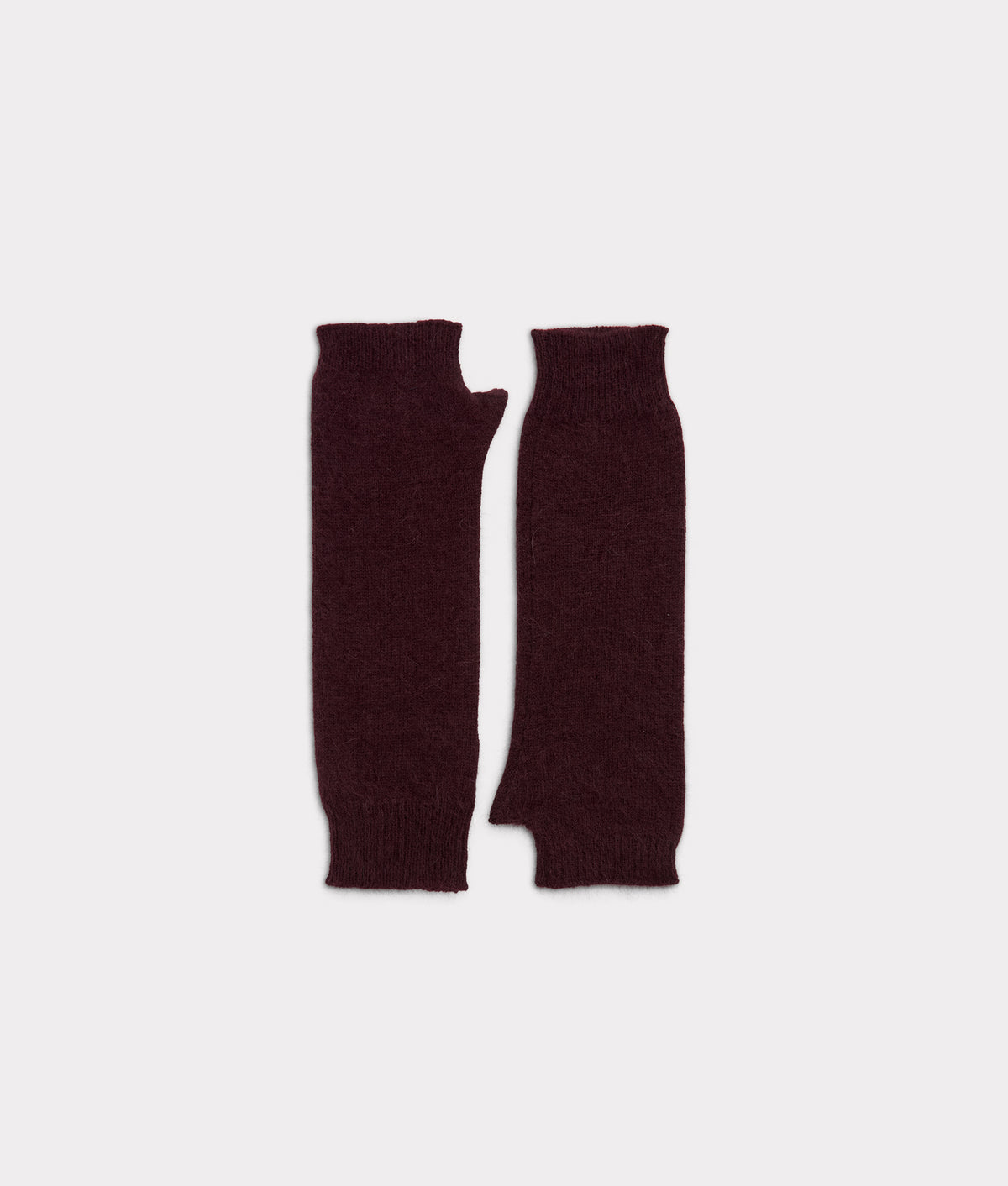 Park City Cashmere Fingerless Gloves :: Burgundy 1