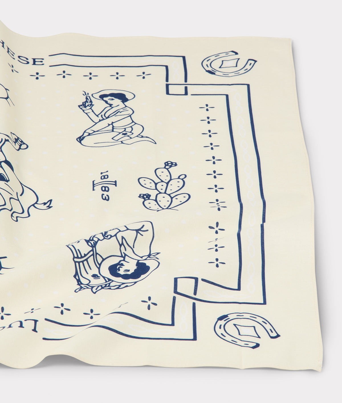 Bleacher Bandana :: Navy/White 2