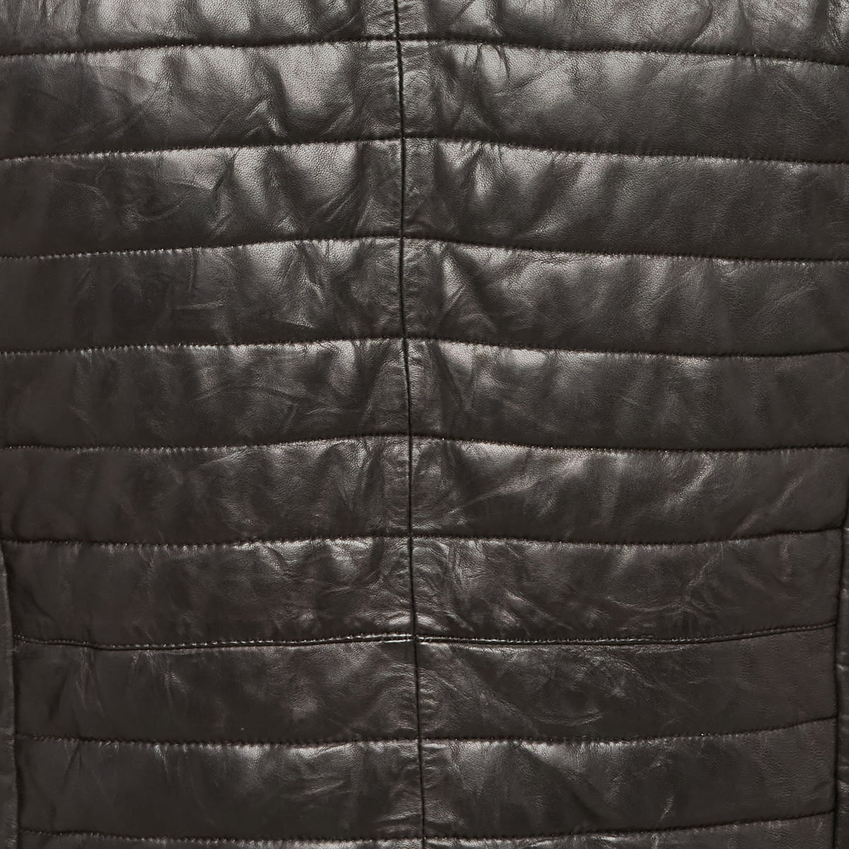 
    Western Yoke Leather Vest :: Black