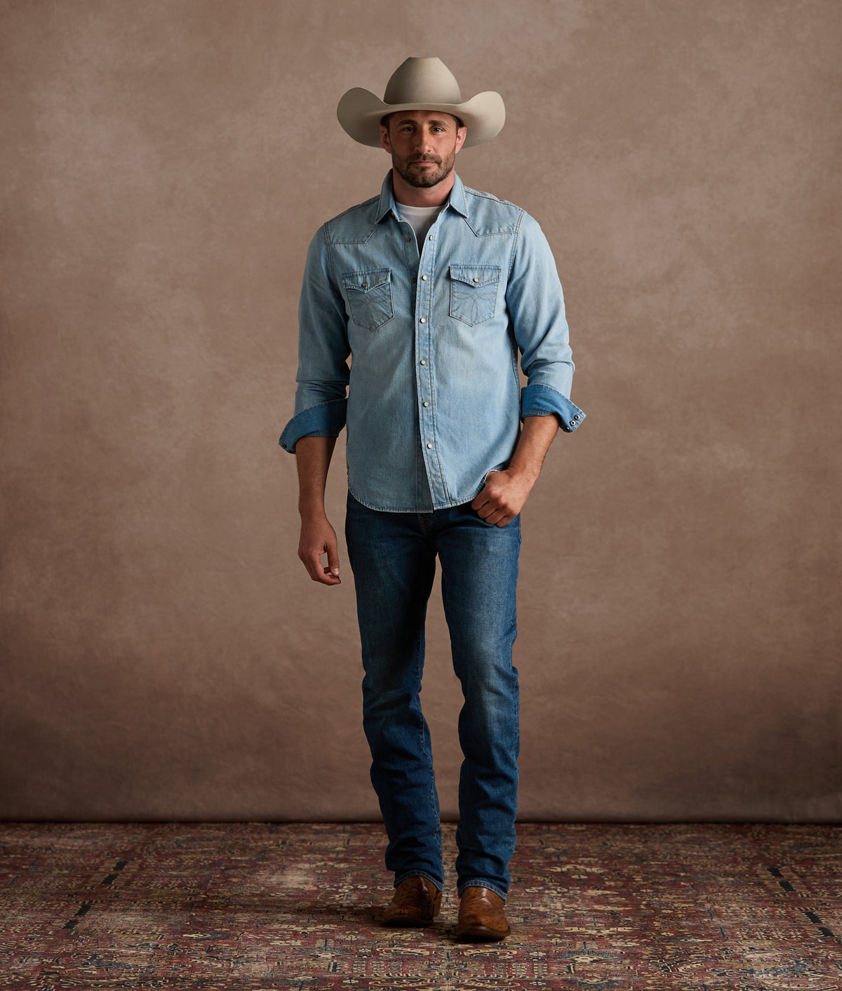 Jacob Men's Shirt :: Chambray Blue 2