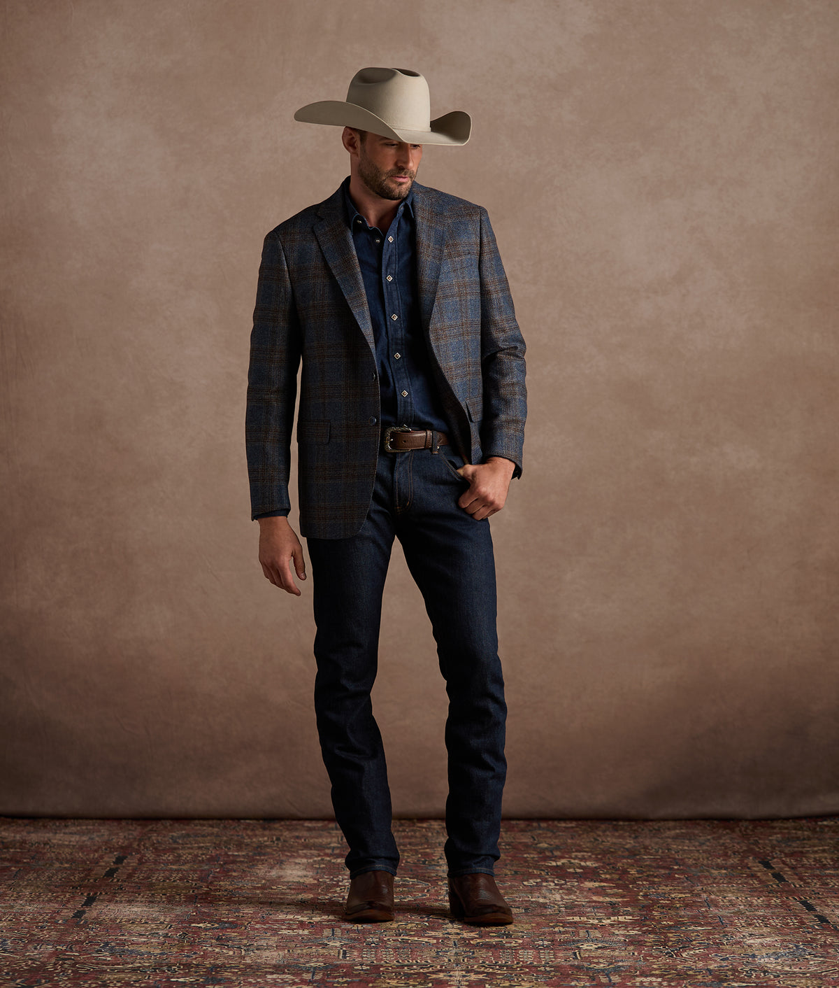 Lucchese Sport Coat :: Multi Blue 3
