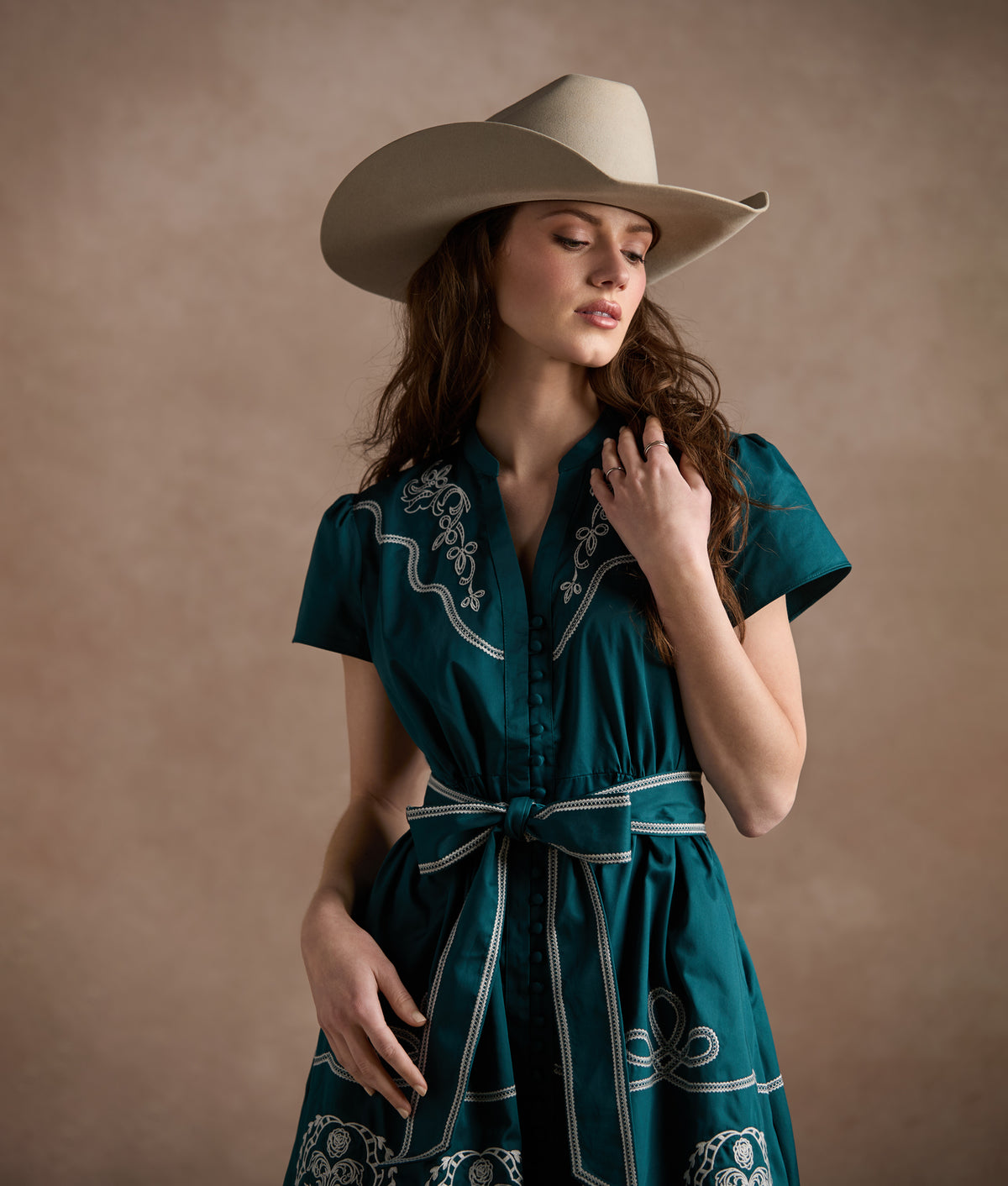Cassidy Flutter Dress :: Ocean 3
