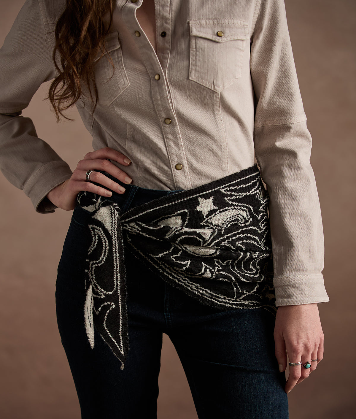Women's Roper Denim Shirt :: Grey 5