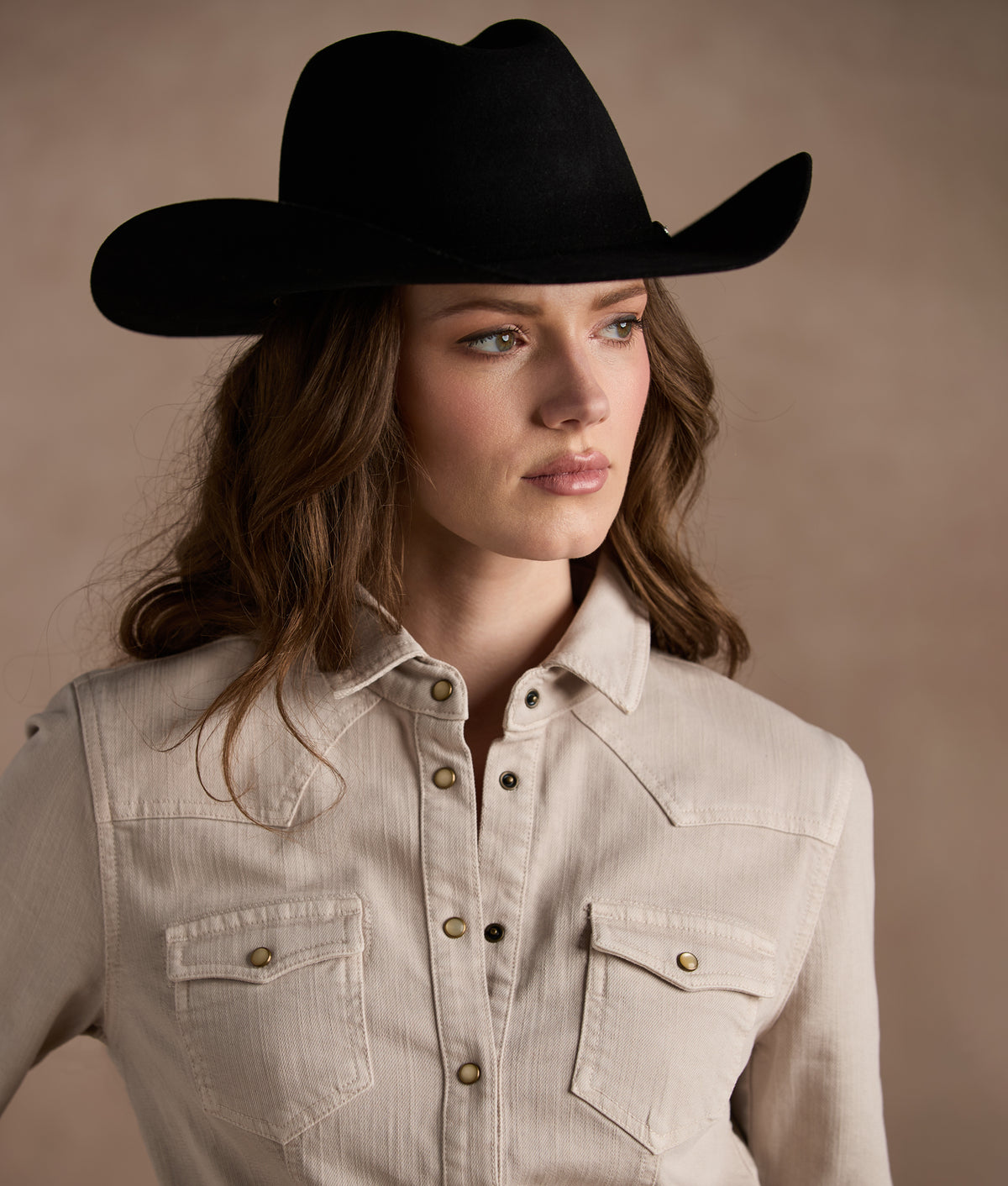 Women's Roper Denim Shirt :: Grey 4