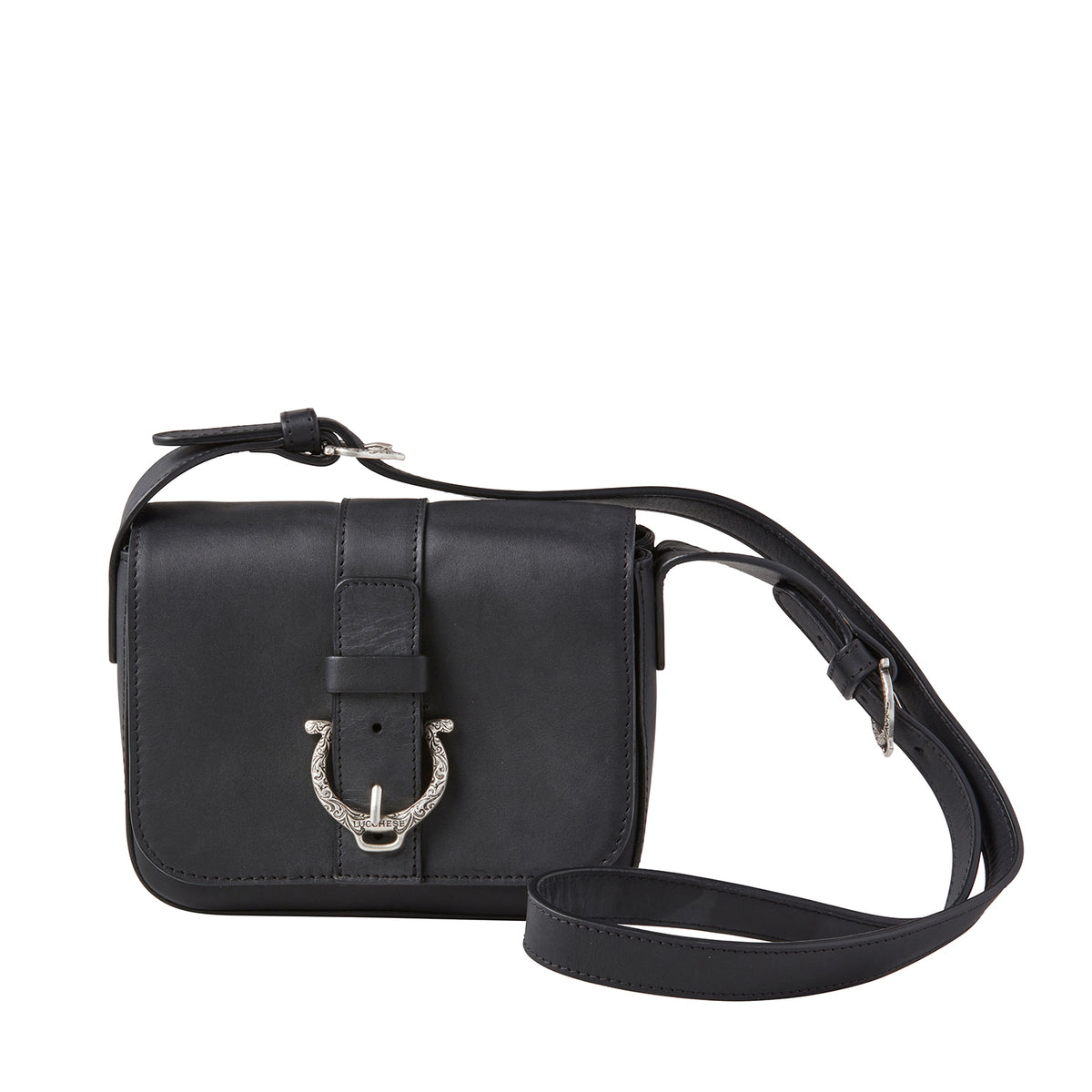 
    Mini Leather Handbag :: Black