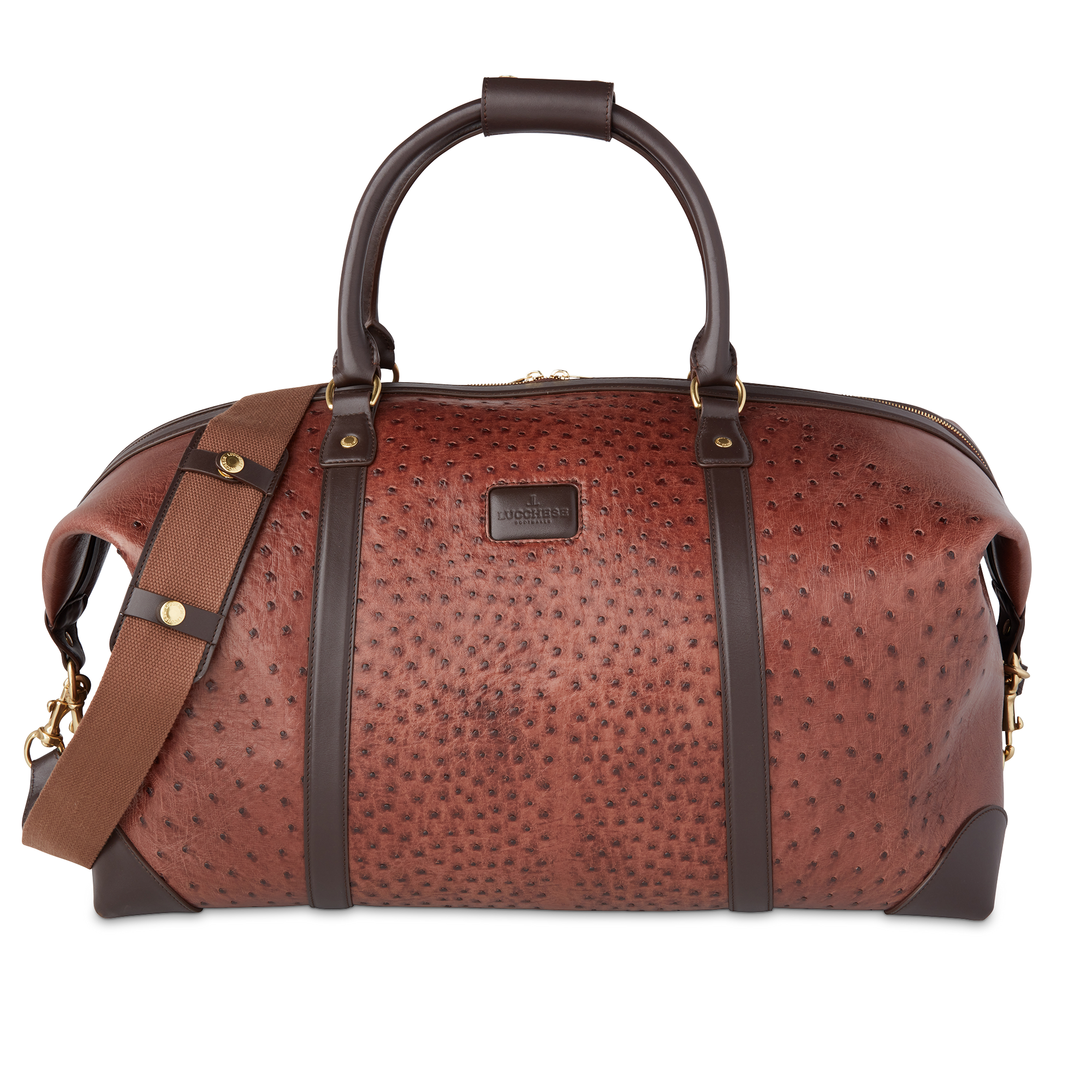 Ostrich Duffle - Large :: Chocolate