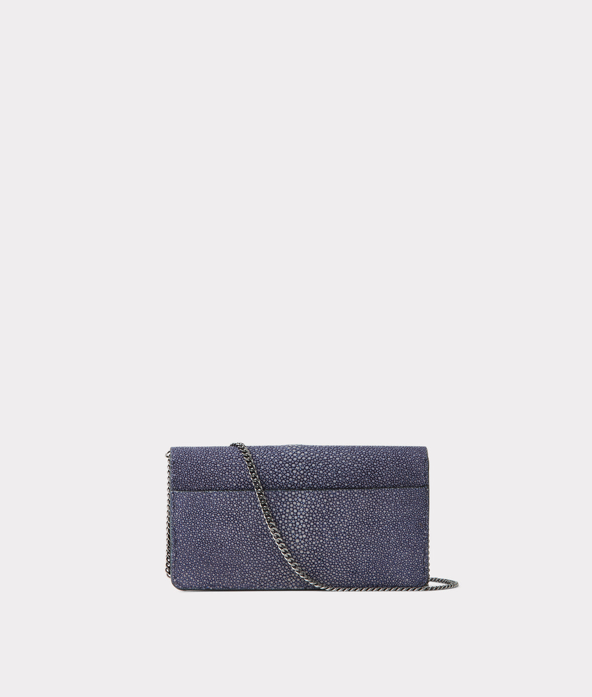 Donna Exotic Long Wallet On A Chain :: Navy 4
