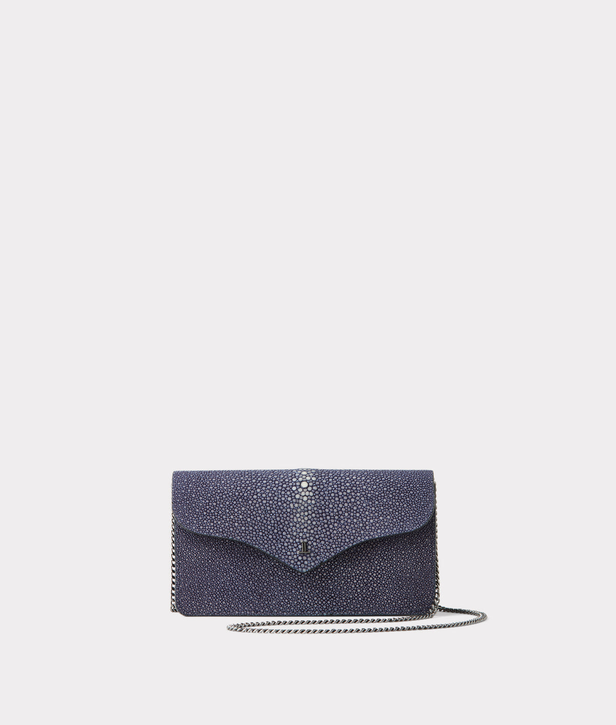Donna Exotic Long Wallet On A Chain :: Navy 3