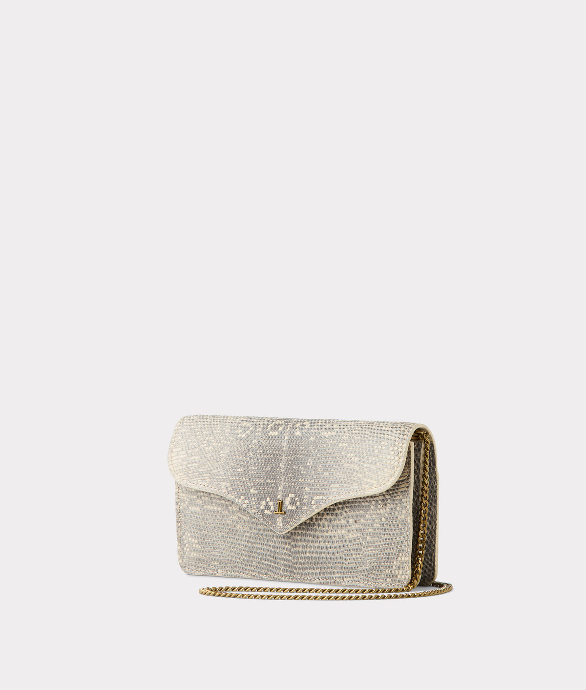 Katherine Exotic Long Wallet On A Chain :: Grey 3