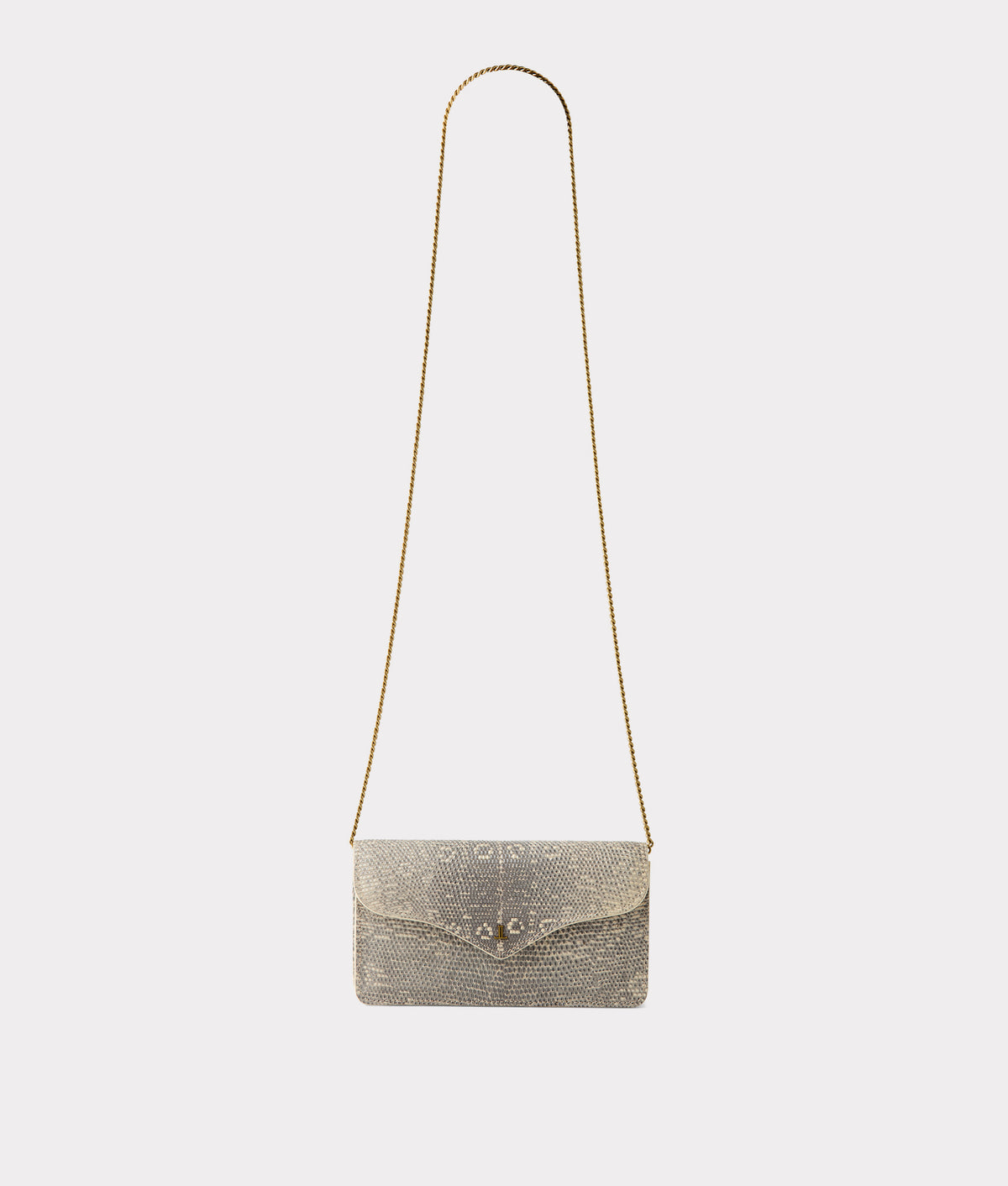 Katherine Exotic Long Wallet On A Chain :: Grey 2
