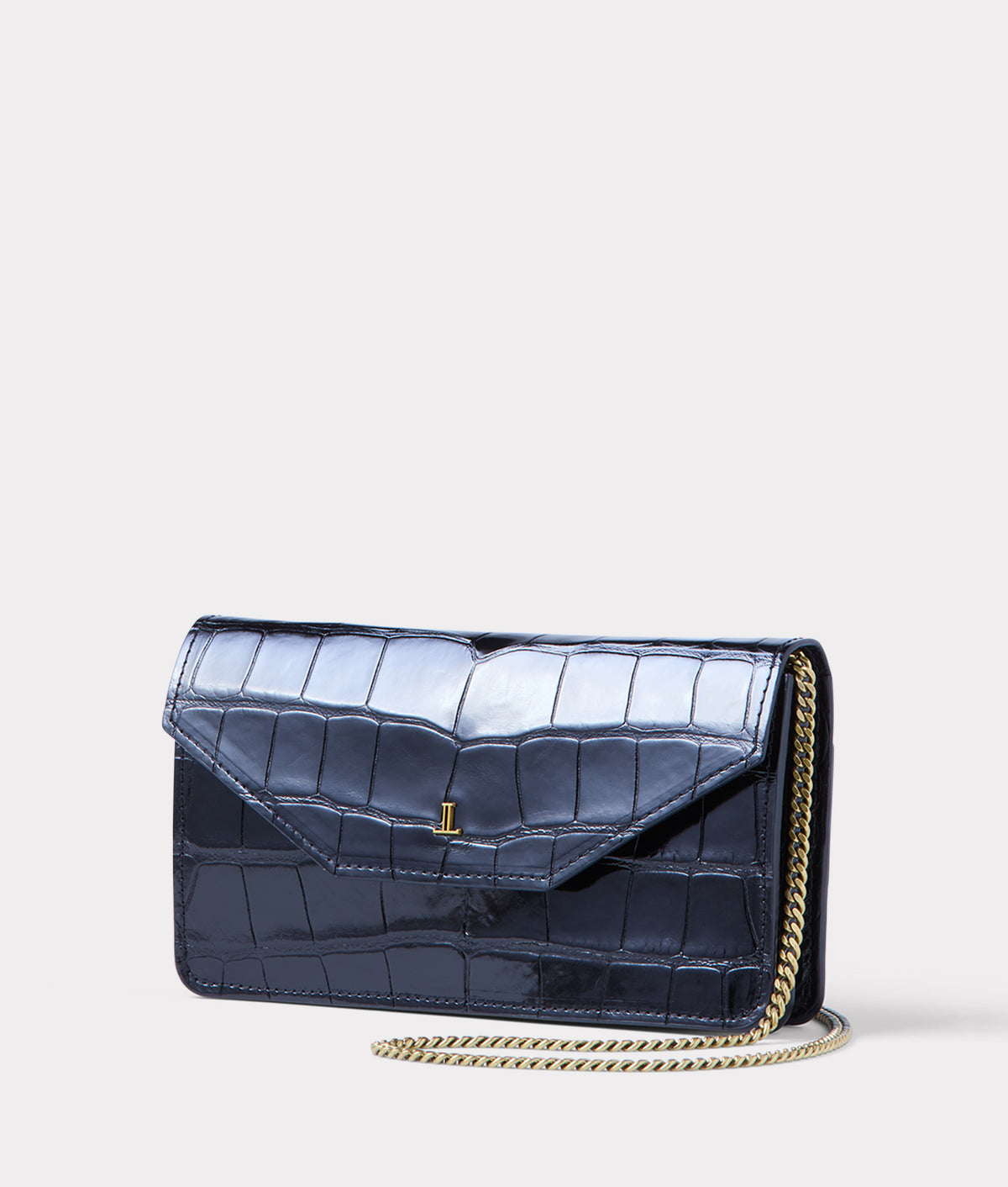 Long Exotic Wallet On A Chain :: Black 4