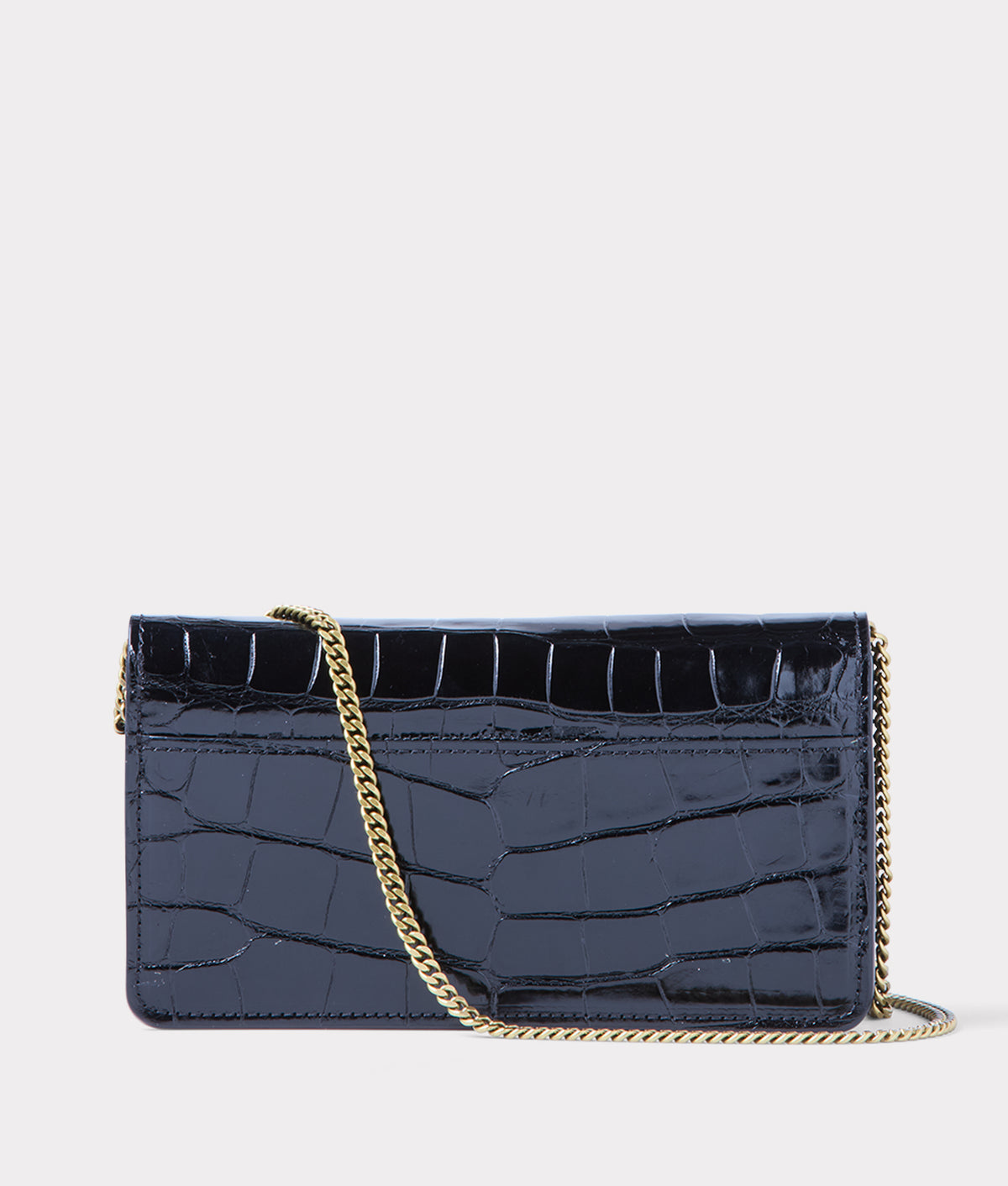 Long Exotic Wallet On A Chain :: Black 6