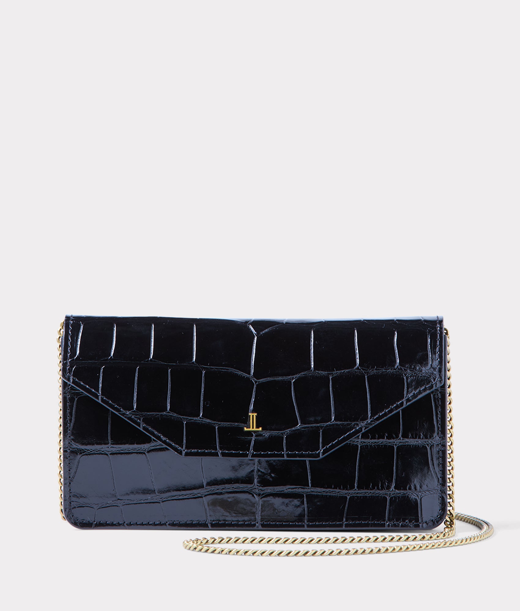 Long Exotic Wallet On A Chain :: Black product image