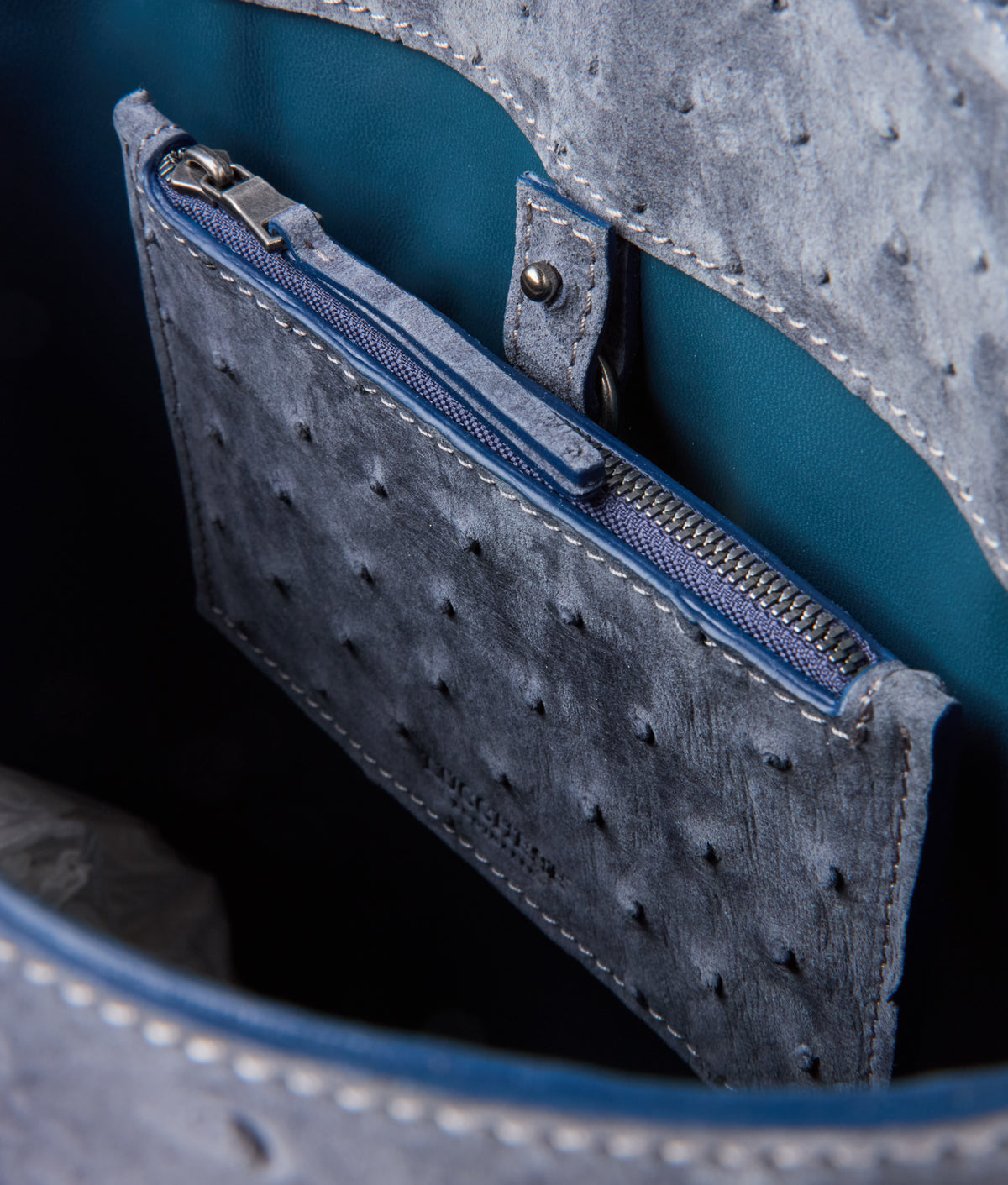 Large Lola Exotic Shopper :: Storm Blue 9