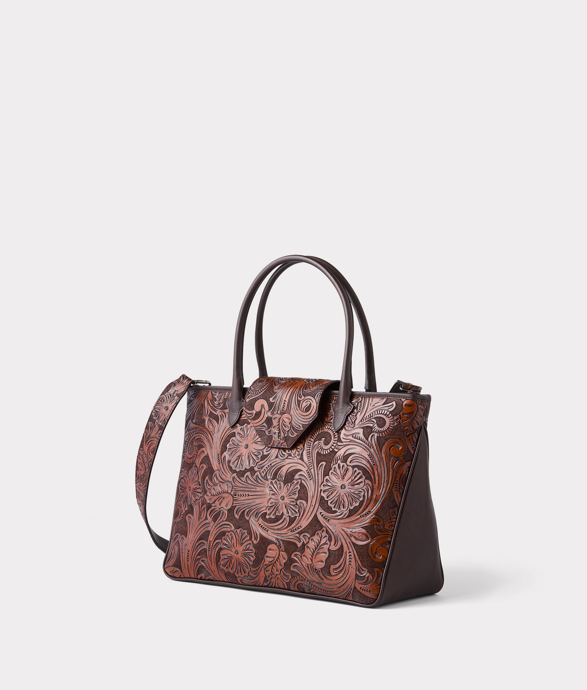 Intagliare Travel Tote :: Cognac 9