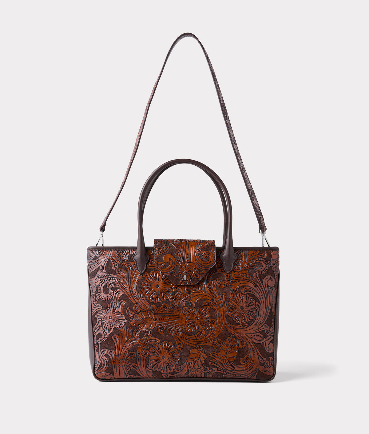 Intagliare Travel Tote :: Cognac 5