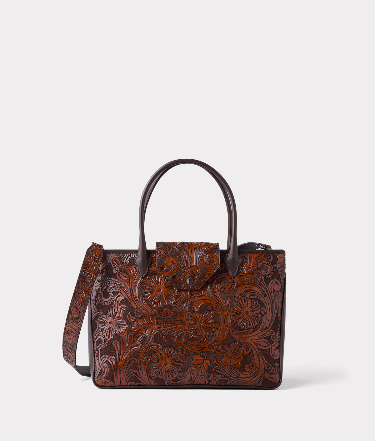 Intagliare Travel Tote :: Cognac 8