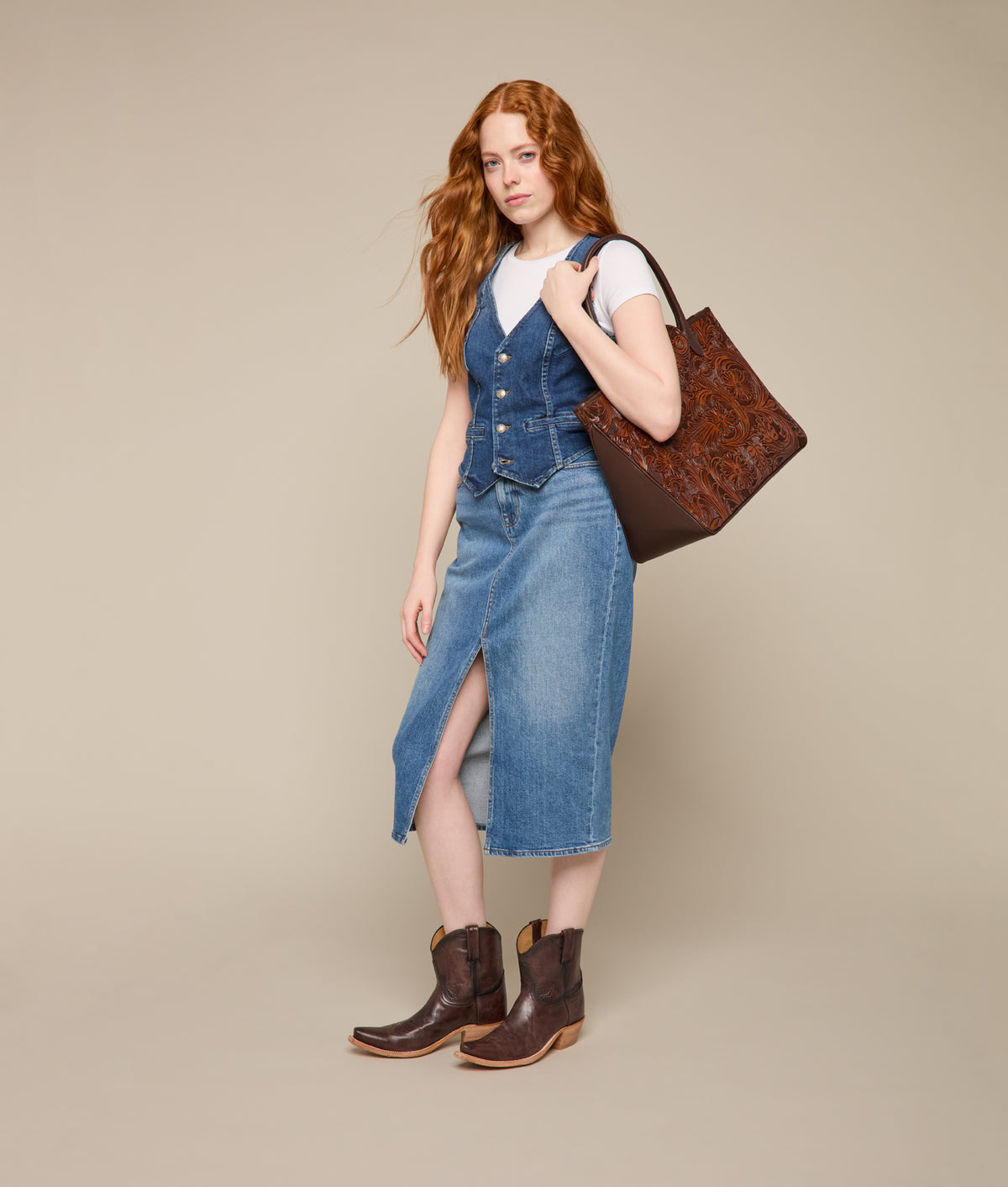 Intagliare Travel Tote :: Cognac 6