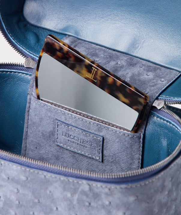 Lauren Exotic Vanity Tote :: Storm Blue 8