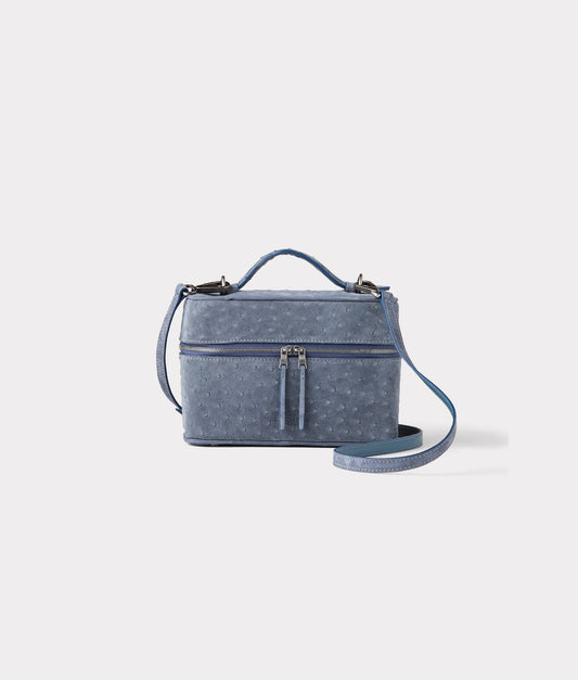 Lauren Exotic Vanity Tote :: Storm Blue
