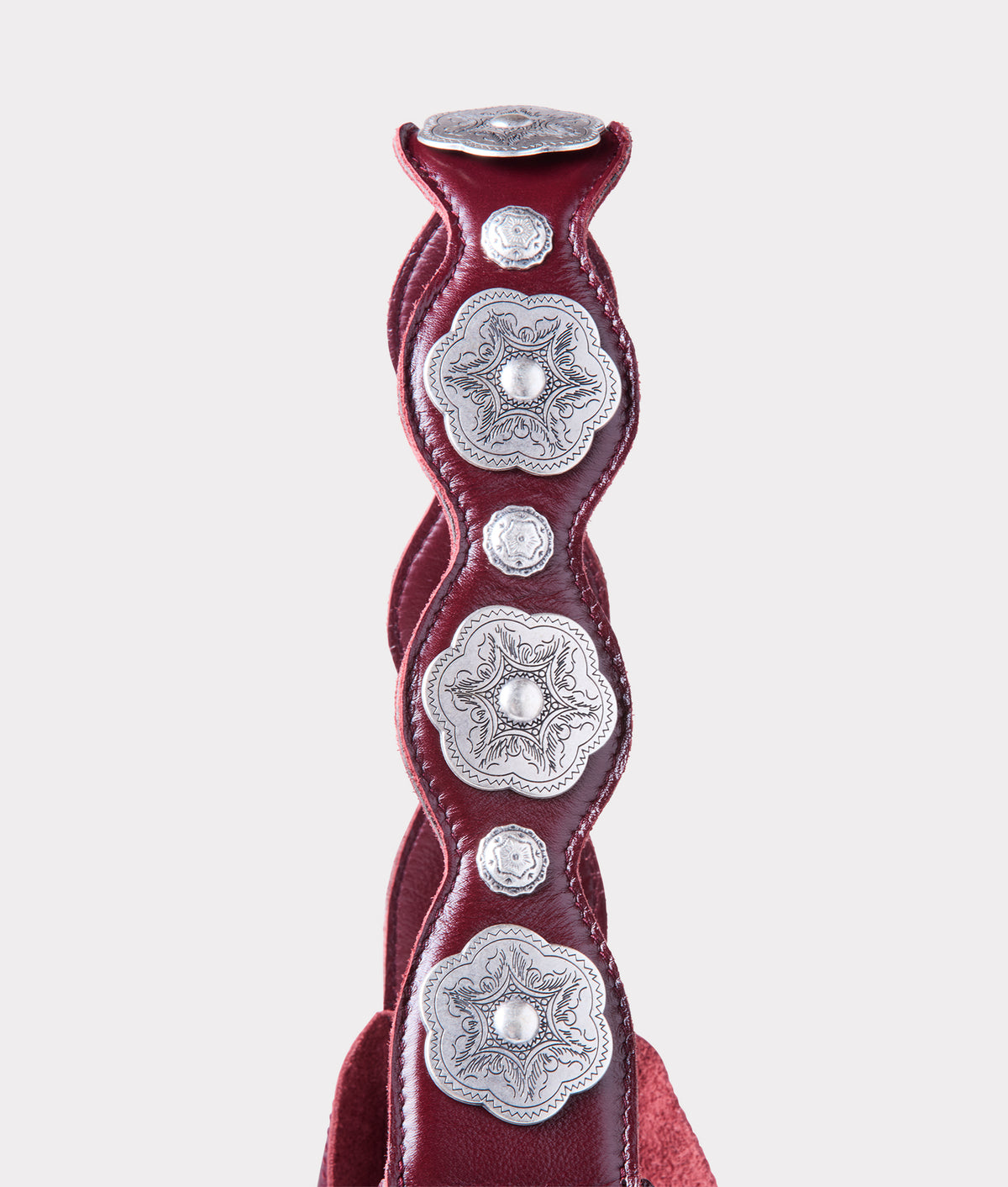 Goldie Concho Tote :: Burgundy 5