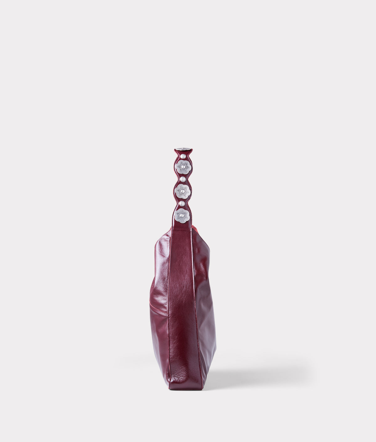 Goldie Concho Tote :: Burgundy 6