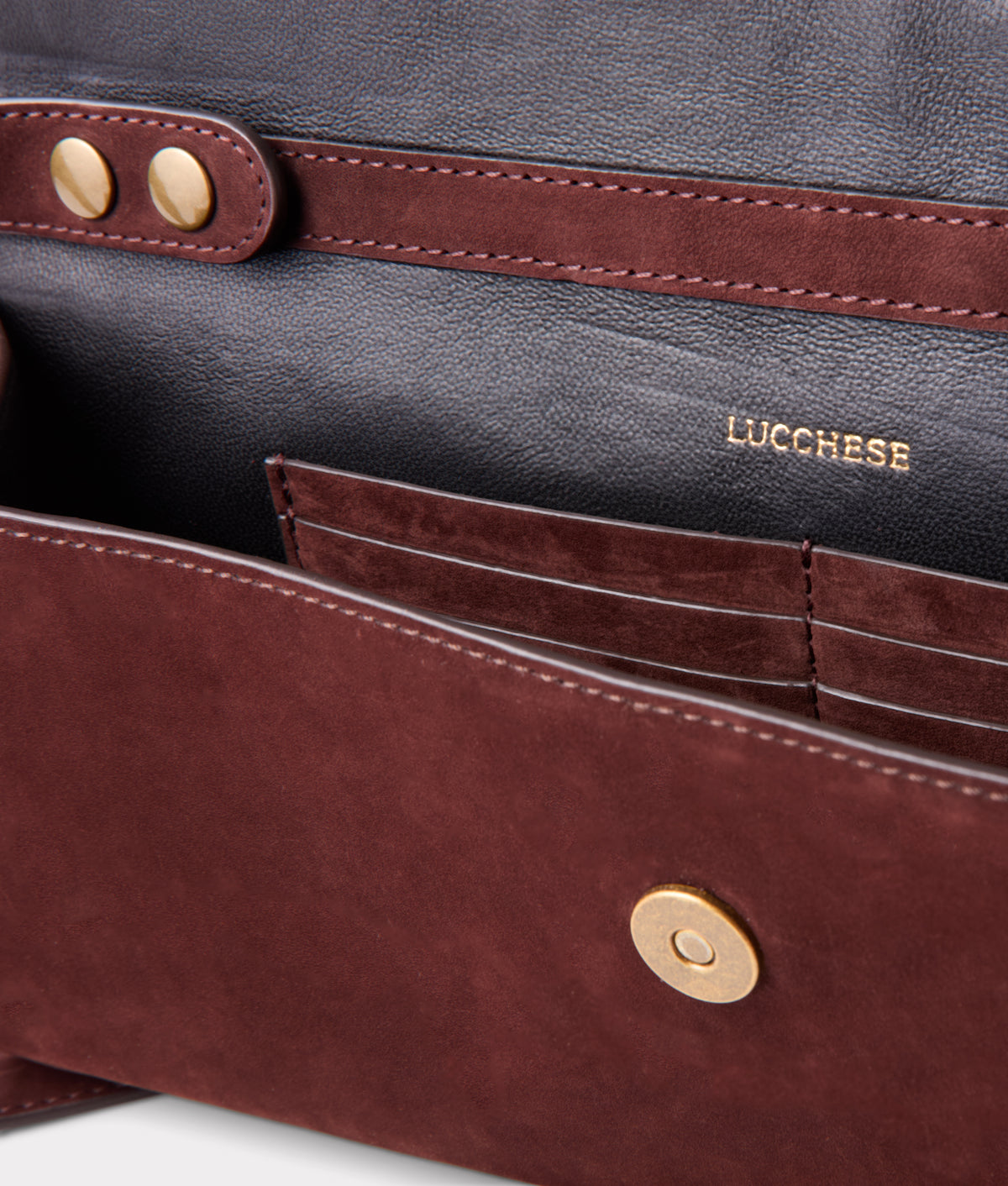 Bowie Suede Fringe Clutch :: Chocolate 8