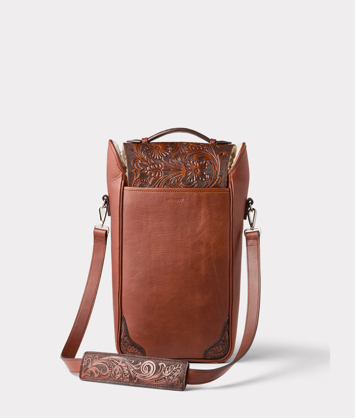 Lucchese x Chappellet Wine Bag :: Tobacco 4