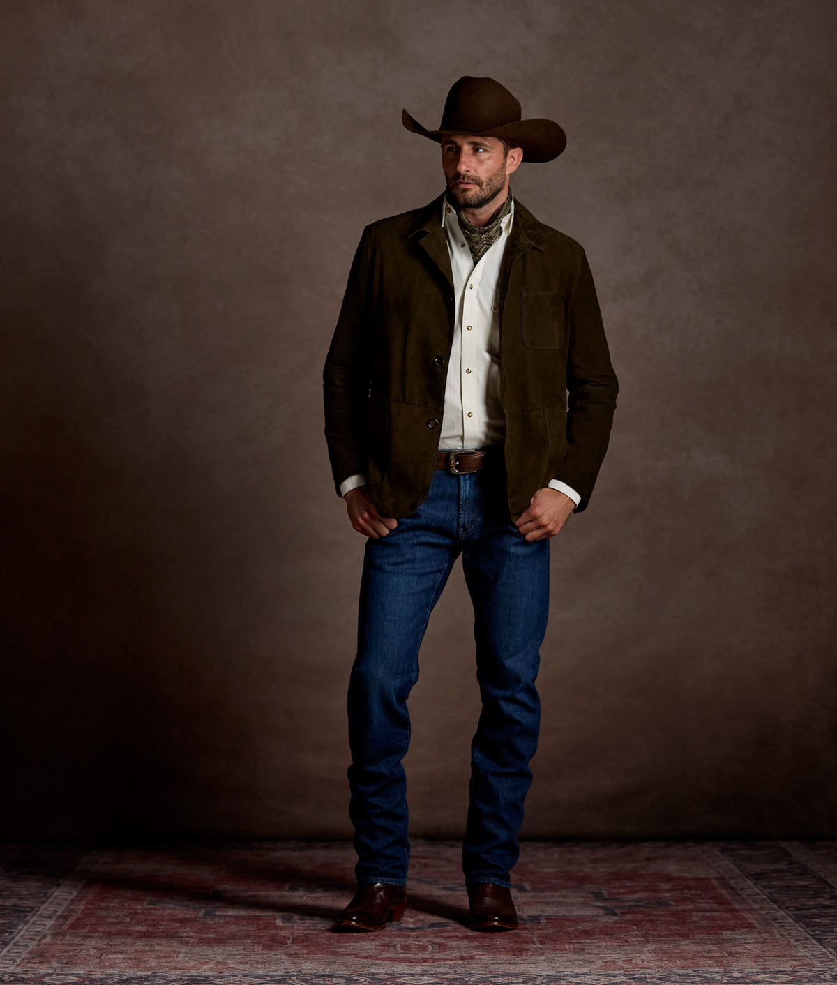 Hogan Suede Blazer :: Olive 2