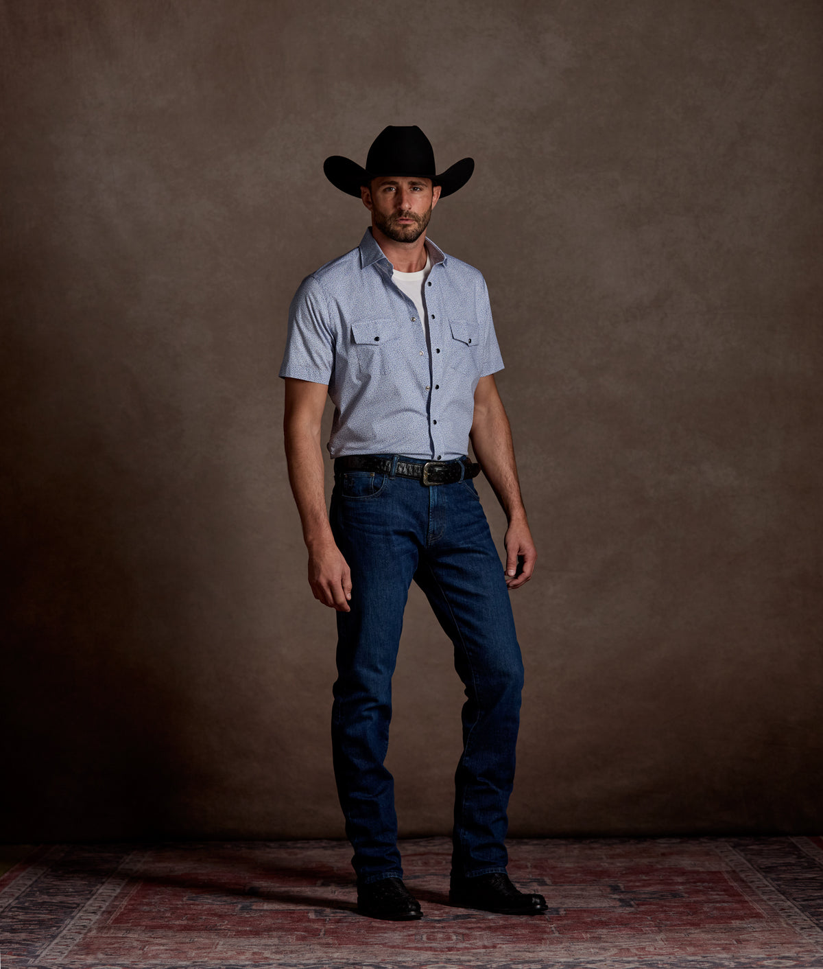 Austin Modern Fit :: Blue Floral 7