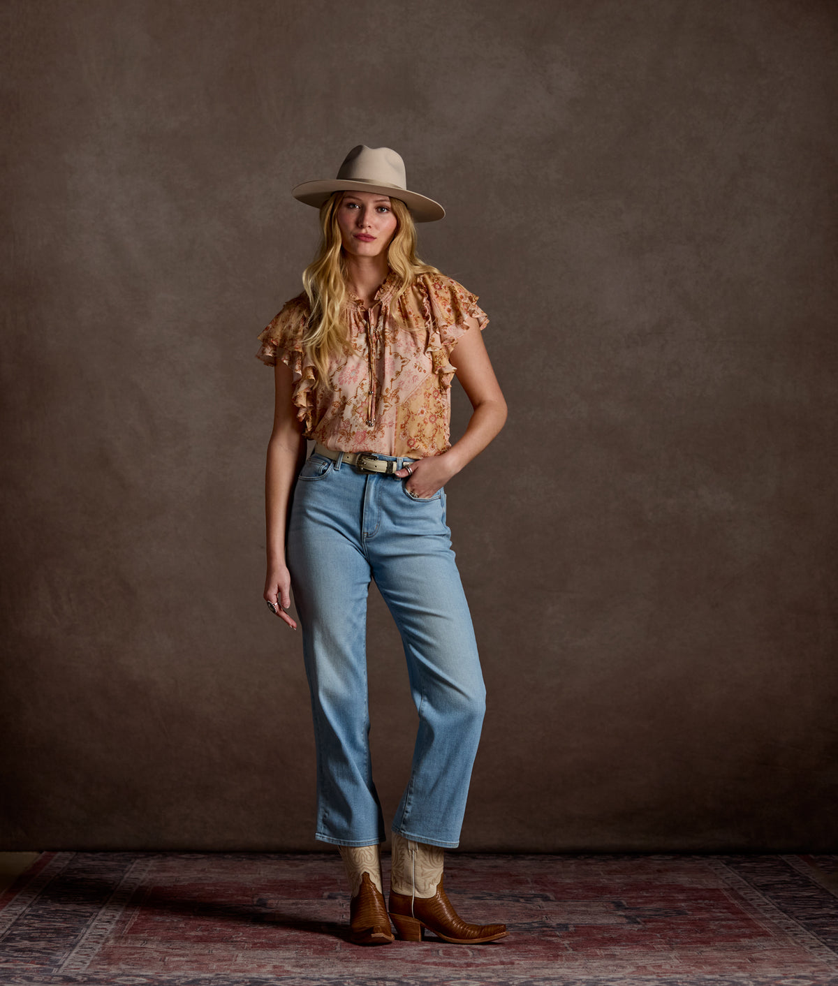 Marley Georgette Blouse :: Pastel 9