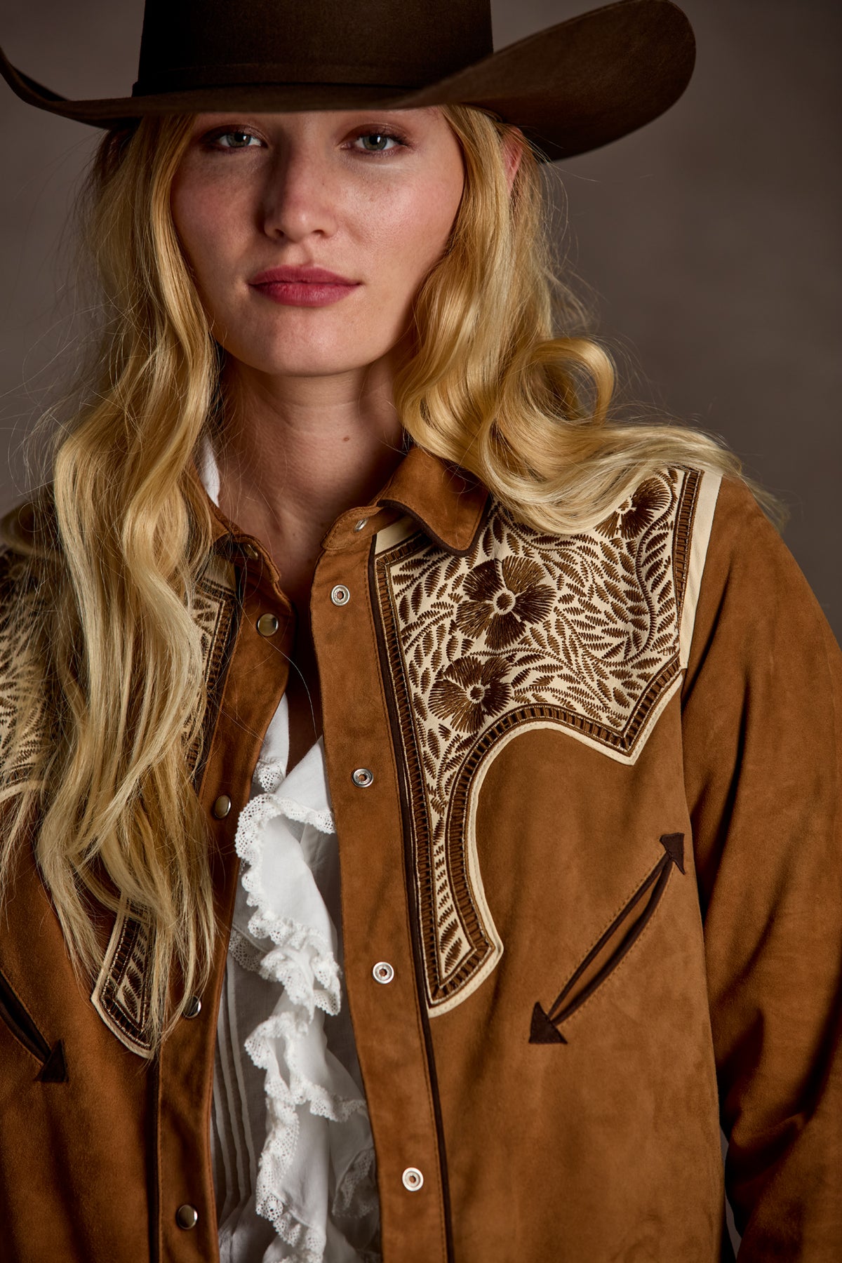 Grace Suede Shacket :: Camel 3
