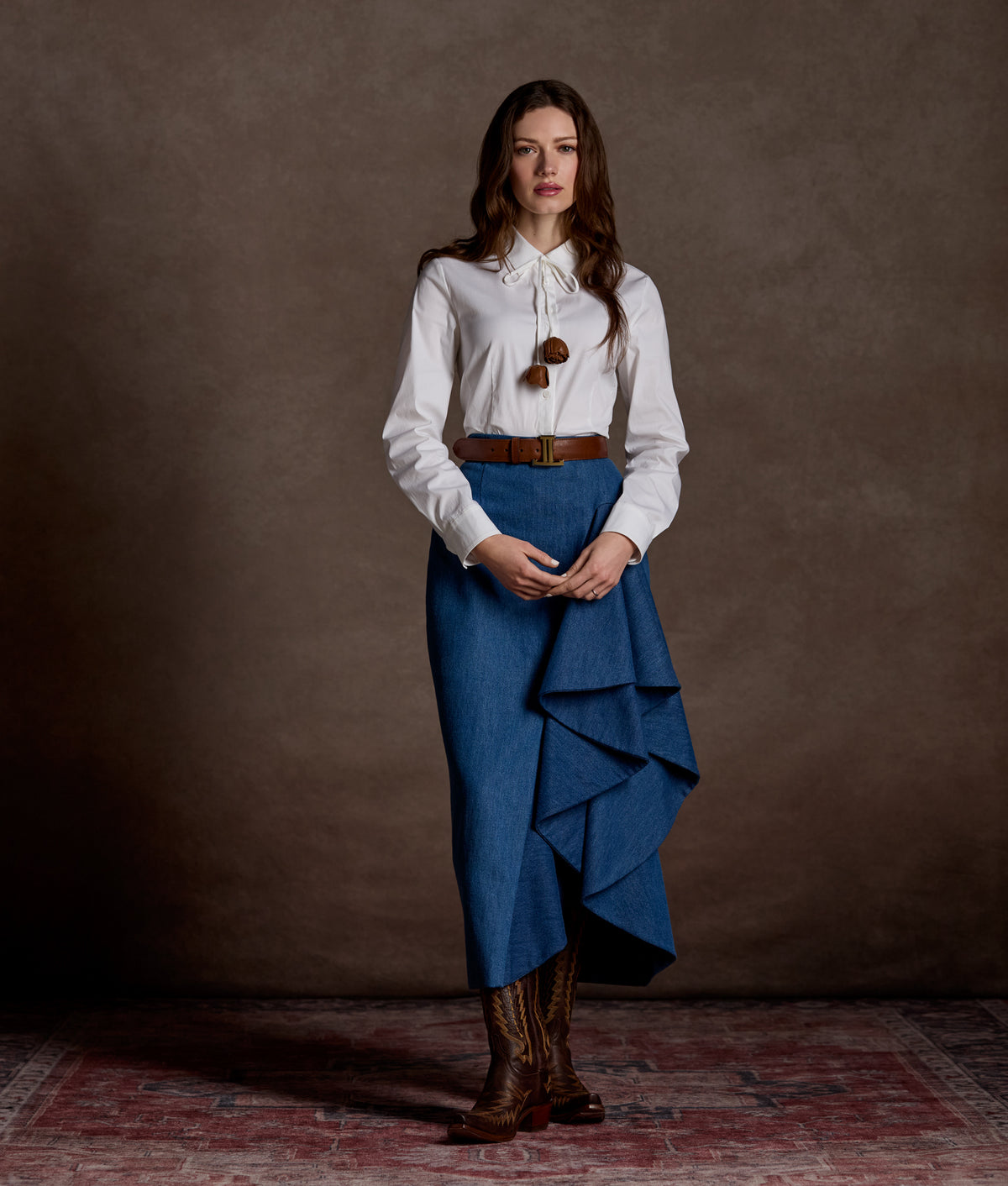 Lela Rose x Lucchese Starling :: Denim 6