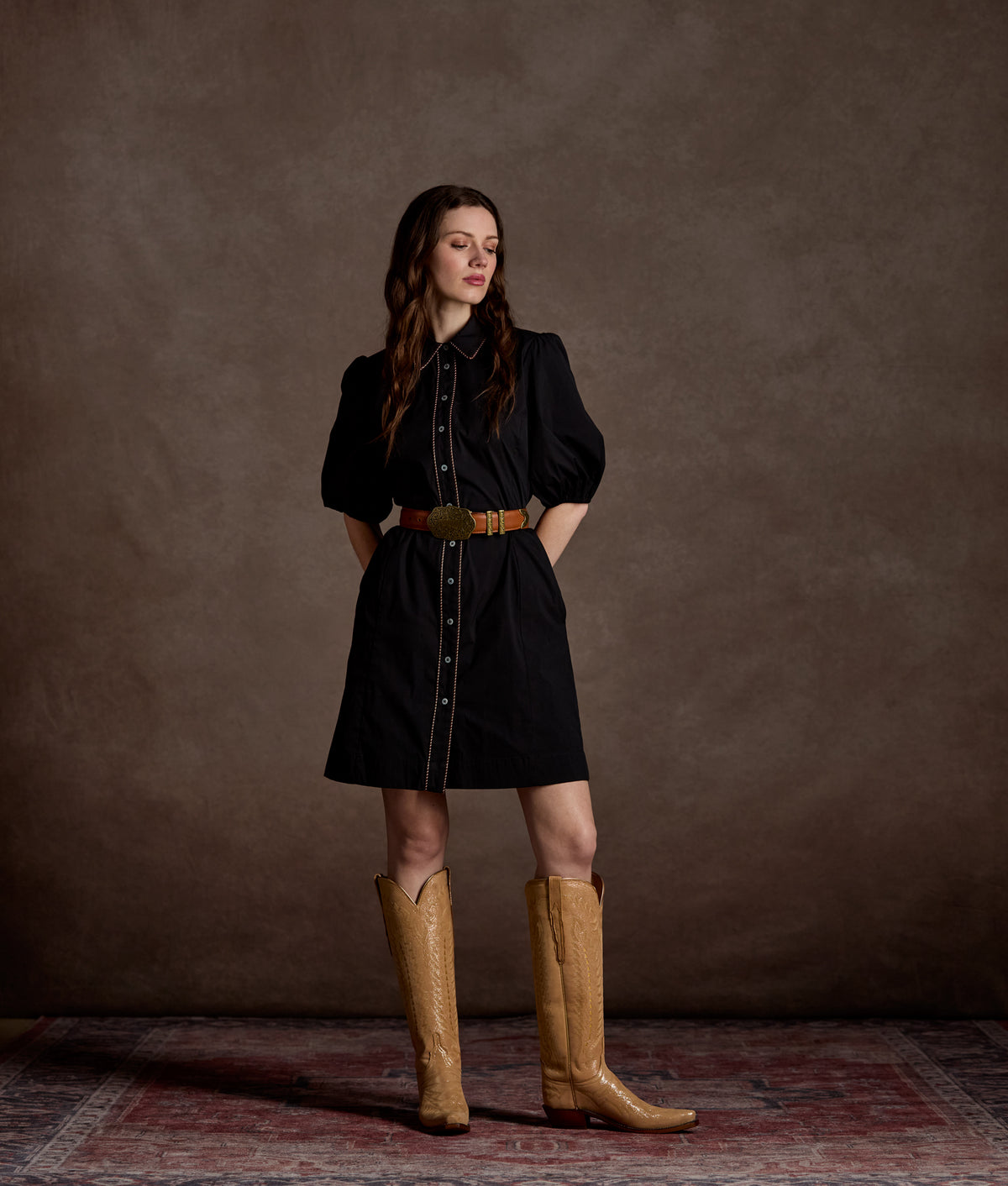 Lela Rose x Lucchese Wren :: Black 5