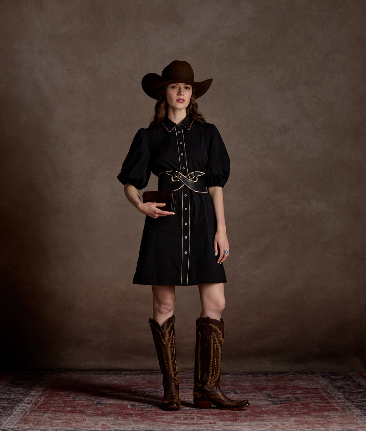 Lela Rose x Lucchese Wren :: Black 8