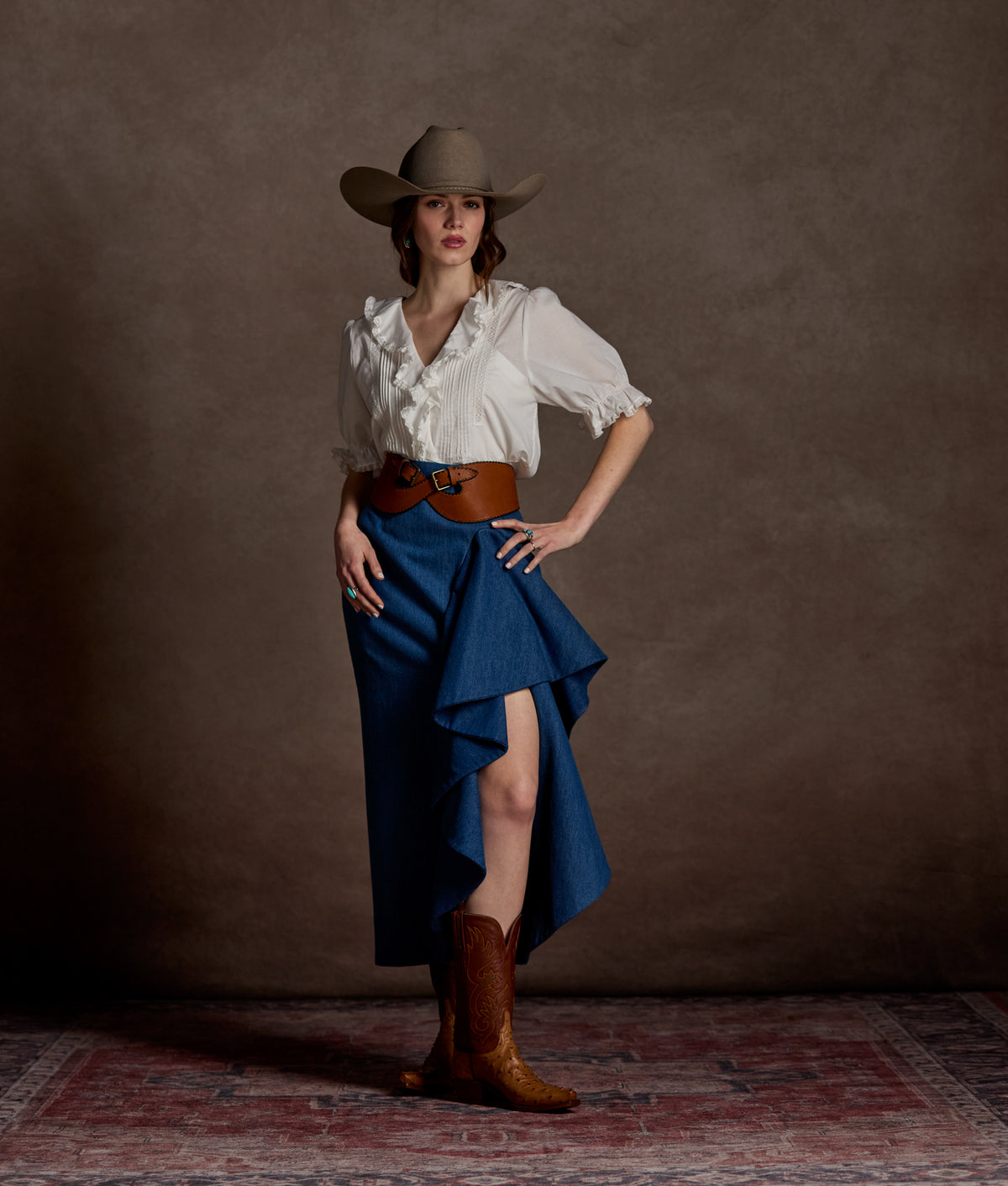 Lela Rose x Lucchese Starling :: Denim 5