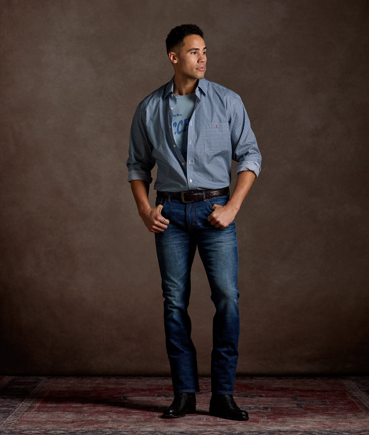 Spaghetti Western Tee :: Blue Jean 3