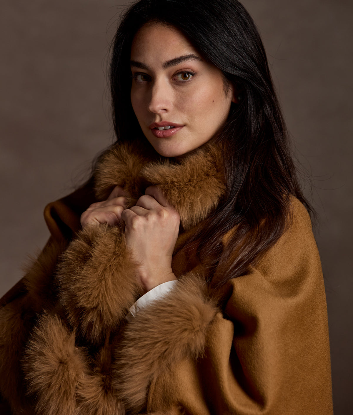 Arden Cashmere Wrap :: Caramel 8