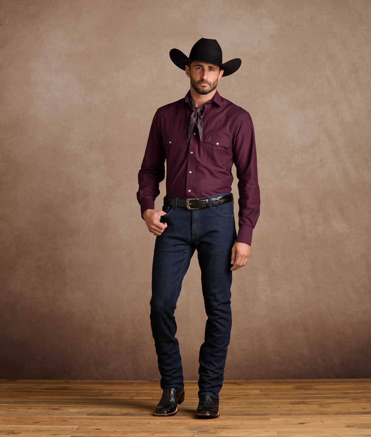 El Paso Cowboy Fit :: Black Cherry 2